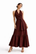 A&A Wrap Halter Dress